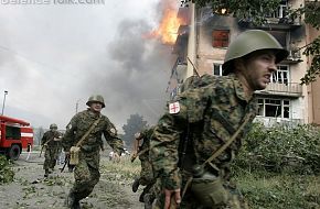 Georgian Troops in Gori