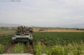 MT-LB and T-72 column