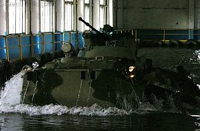 BTR-82 swimming