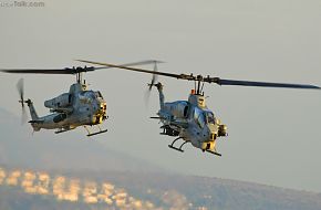2 AH-1W Helicopter at Miramar 2010 Air Show