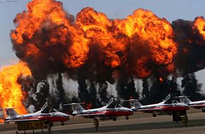 Snowbirds and Fire - Miramar 2010