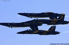 US Navy Blue Angels Flight Demonstration Team