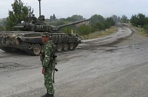 Russian T-72 near Gori, Georgia