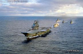 Kuznetsov with task force, in the Atlantic