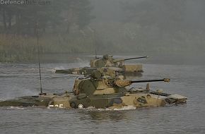 BMD-2 lake crossing