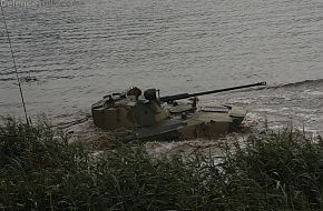 BMD-2 lake crossing