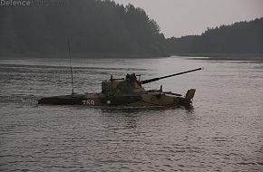 BMD-2 lake crossing