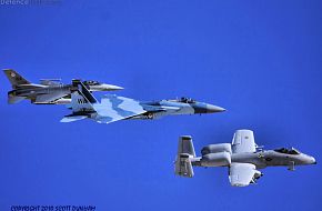 Weapons Center Flight  A-10  F-15C  F-16