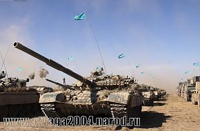 Kazakh T-72A with Kontakt-1 ERA