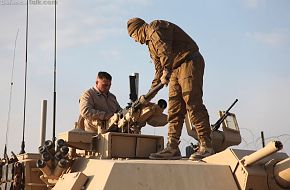 Marines M1A1 Tank and machine gun