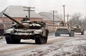 T-72BA with BTR-80s