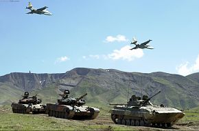 T-72 and BMP, with Su-25