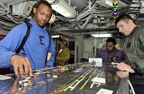 US Navy Flight deck control (CVN-72)