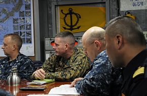 Senior leadership from the USN, Marines