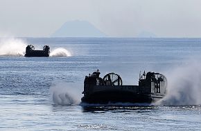 Japanese landing craft air cushion vehicles