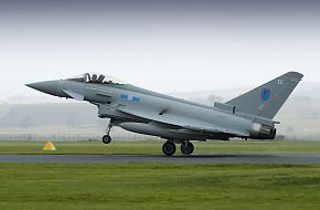 Eurofighter Typhoon Landing at RAF Leuchars