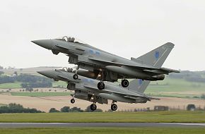 Eurofighter Typhoon Landing at RAF Leuchars