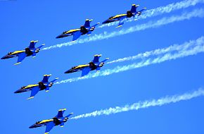Parade of Flight at Naval Air Station North Island Blue Angels