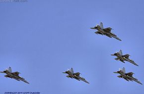 US Navy F/A-18 Super Hornet Fighters