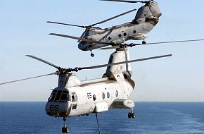 US Navy CH-46 helicopter