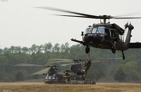 US Army Fast rope exersise