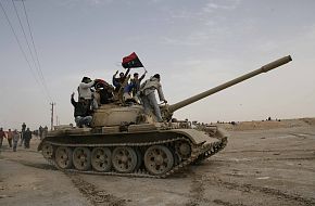 Libya army tank captured