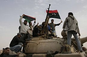 Libya army tank captured