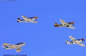 USAAC P-40 Warhawk P-51 Mustang & USAF F-86 Sabre Fighters