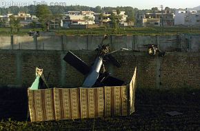 Wreckage of Crashed Helicopter  - Operation against Osama bin Ladin