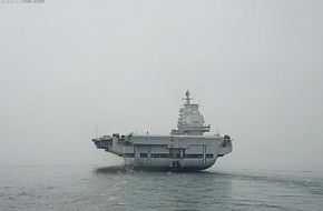 Chinese Carrier at Sea on Trials