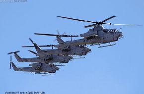 USMC AH-1W Super Cobra & AH-1Z Viper Helicopter Gunships