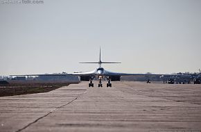 Tu-160 taking off