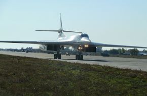 Tu-160 taking off