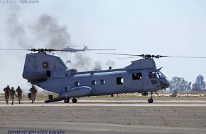 USMC CH-46 Sea Knight Helicopter