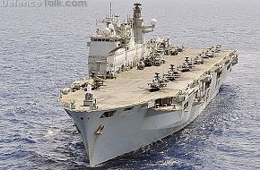 HMS Ocean with HH-60 Helicopters