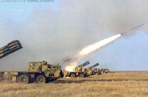 BM-30 Smerch firing