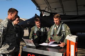 During a pre-flight inspection at Seymour Johnson AFB