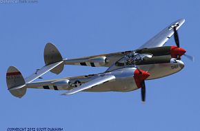 US Army Air Corps P-38 Lightning Fighter Aircraft