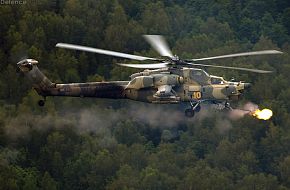 Mi-28N firing