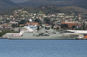HMAS Arunta in Hobart October 10 2014