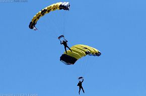 US Navy SEALS Leap Frog Parachute Team