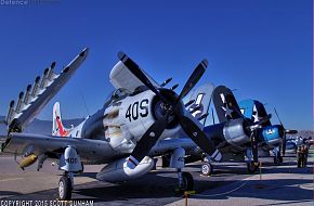 Flightline-USMC A-1 Skyraider & F4U Corsairs