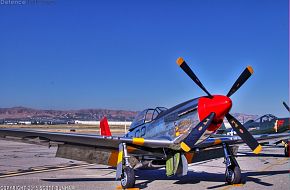 US Army Air Corps P-51 Mustang Red-Tail Fighter