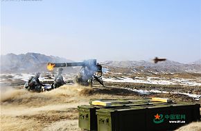 China Marines fire the man-portable anti-tank missile system