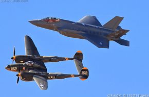 USAF Heritage Flight F-35A Lightning II & P-38 Lightning