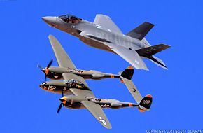 USAF Heritage Flight F-35A Lightning II & P-38 Lightning