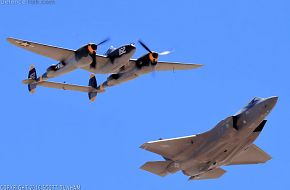 USAF Heritage Flight F-35A Lightning II & P-38 Lightning