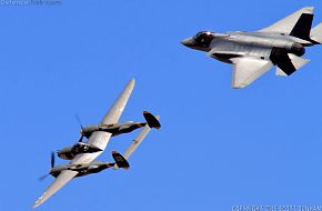 USAF Heritage Flight F-35A Lightning II & P-38 Lightning