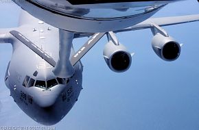USAF KC-135R Stratotanker and C-17 Galaxy Transport
