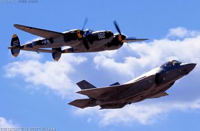 USAF Heritage Flight F-35A Lightning II & P-38 Lightning